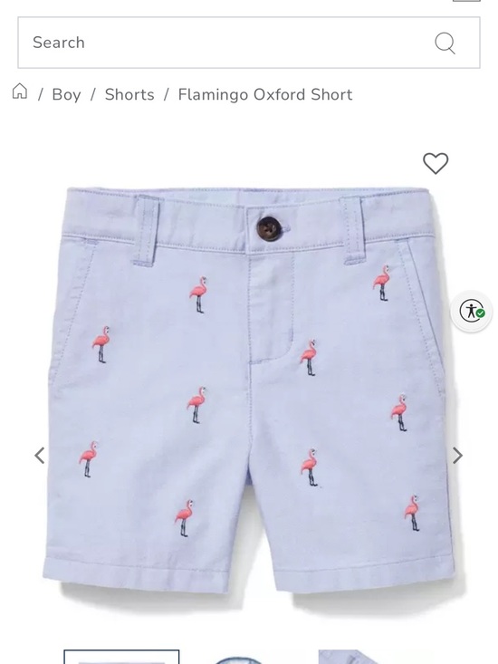 Janie and Jack Other - Janie and Jack Flamingo Oxford Short in Powder Blue